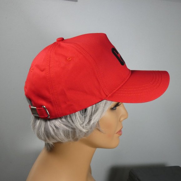 Caterpillar - CAT logo ball cap red with black logos - Picture 3 of 5